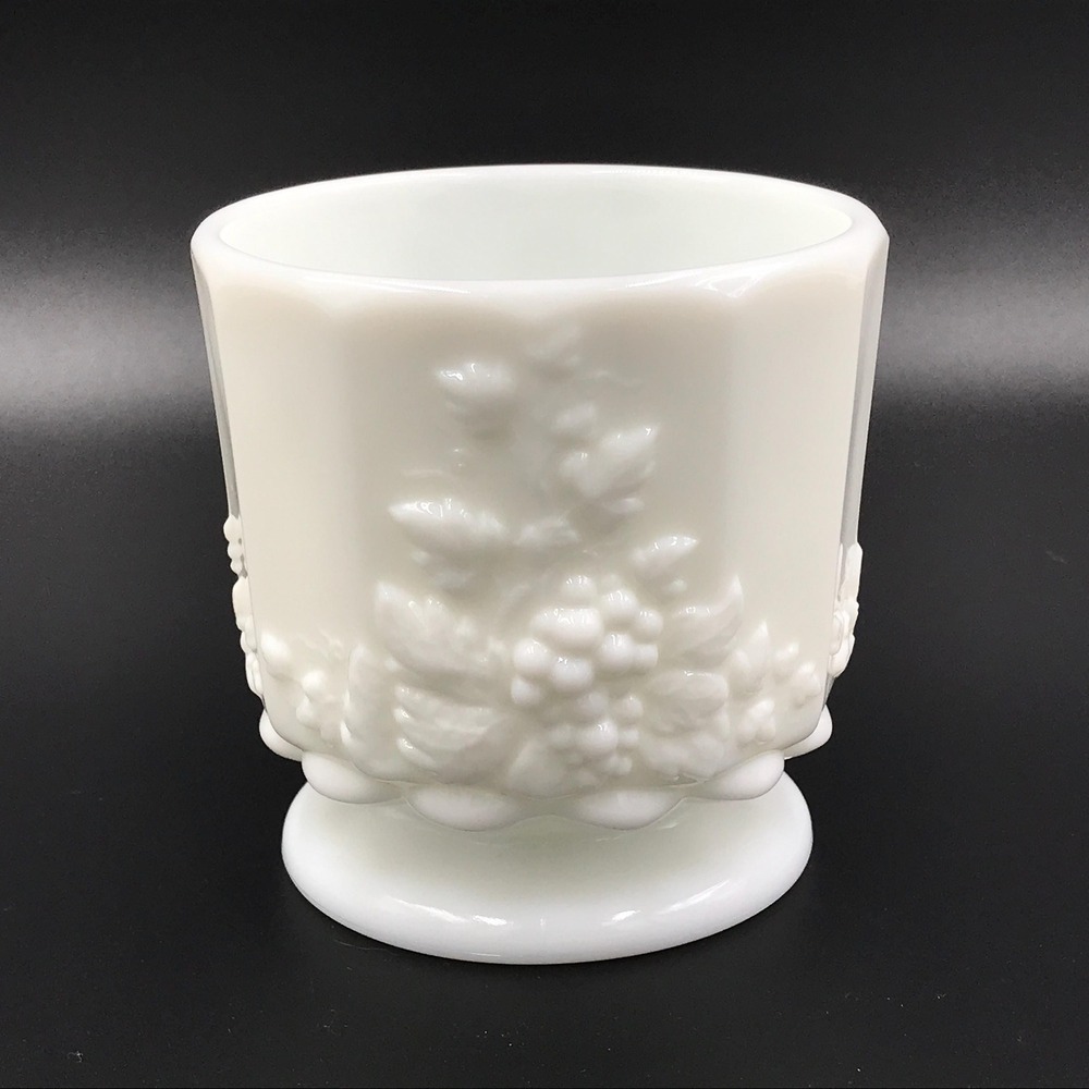 Vintage Westmoreland White Paneled Grape‎ Milk Glass Open Sugar Bowl ONLY